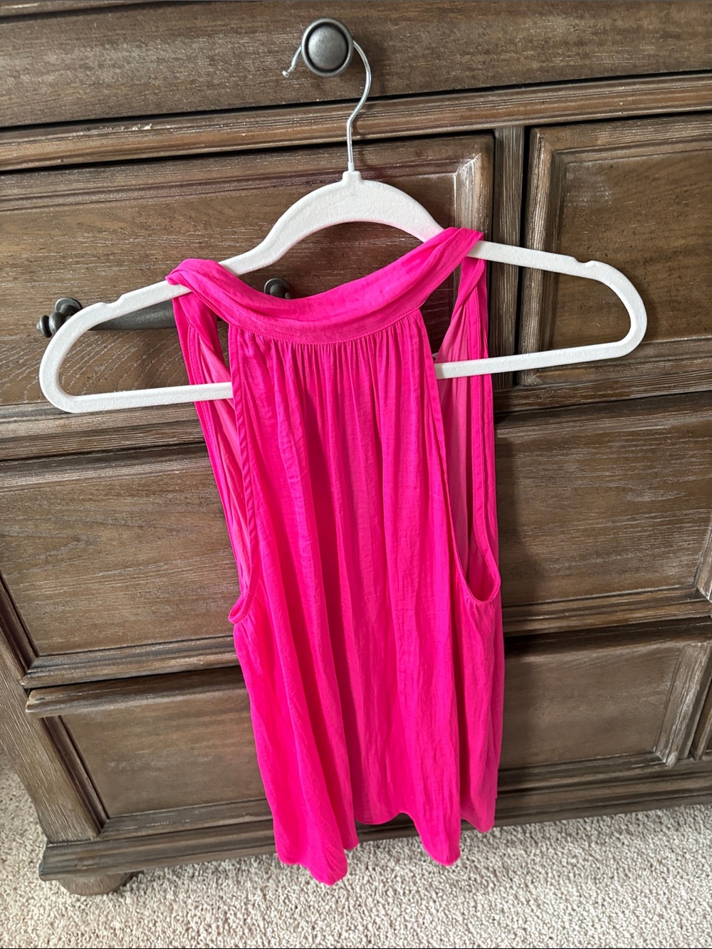 Lush Bright Hot Pink Racerback Tank Top